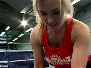 Tanya Tate with super-steamy honey fighting in the ring